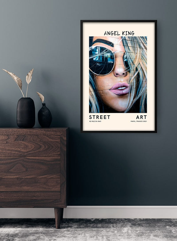 Street Art - Angel King Poster