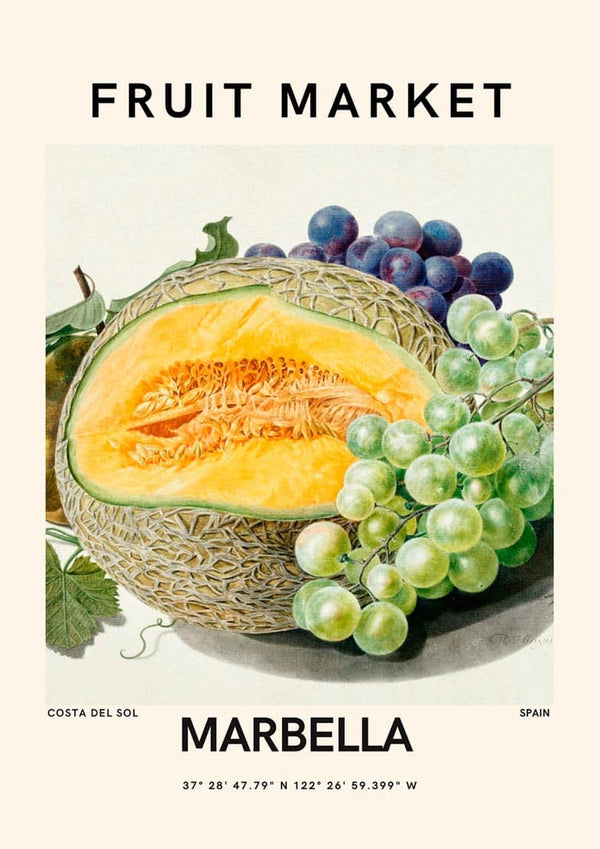 Poster Obstmarkt - Marbella