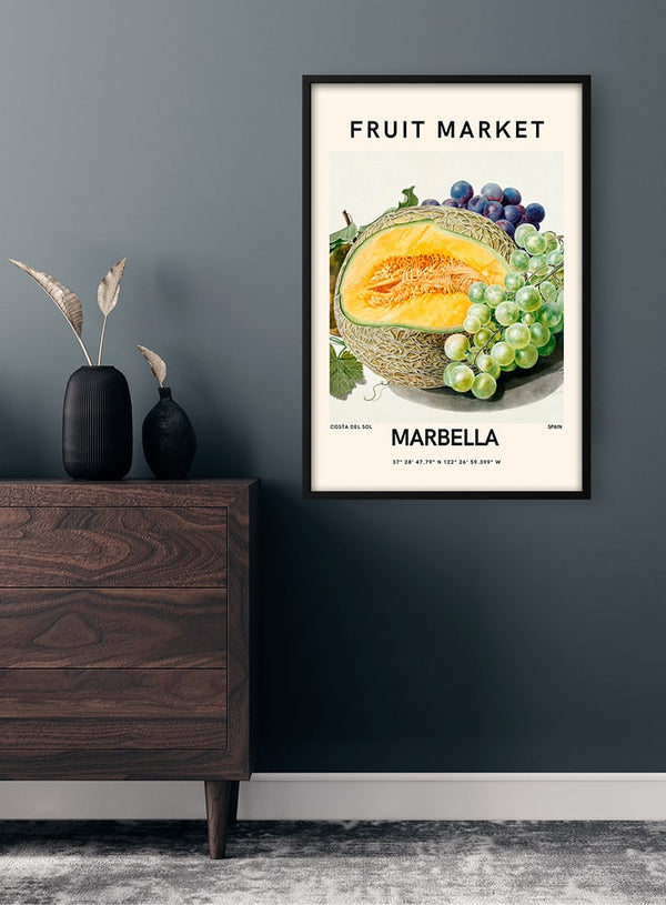 Poster Obstmarkt - Marbella