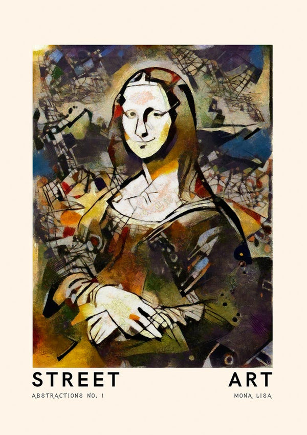 Street Art - Mona Lisa Poster