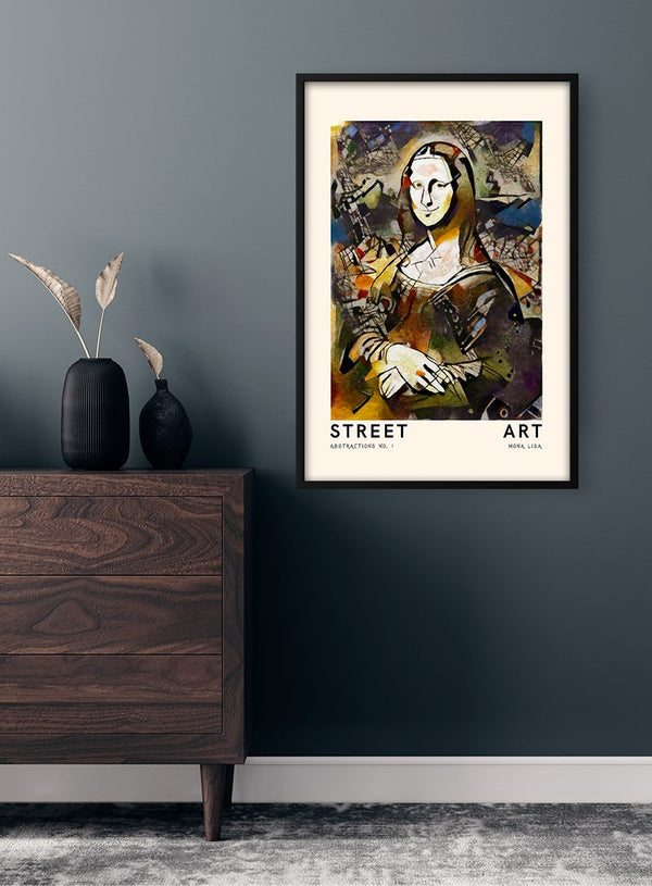 Street Art - Mona Lisa Poster