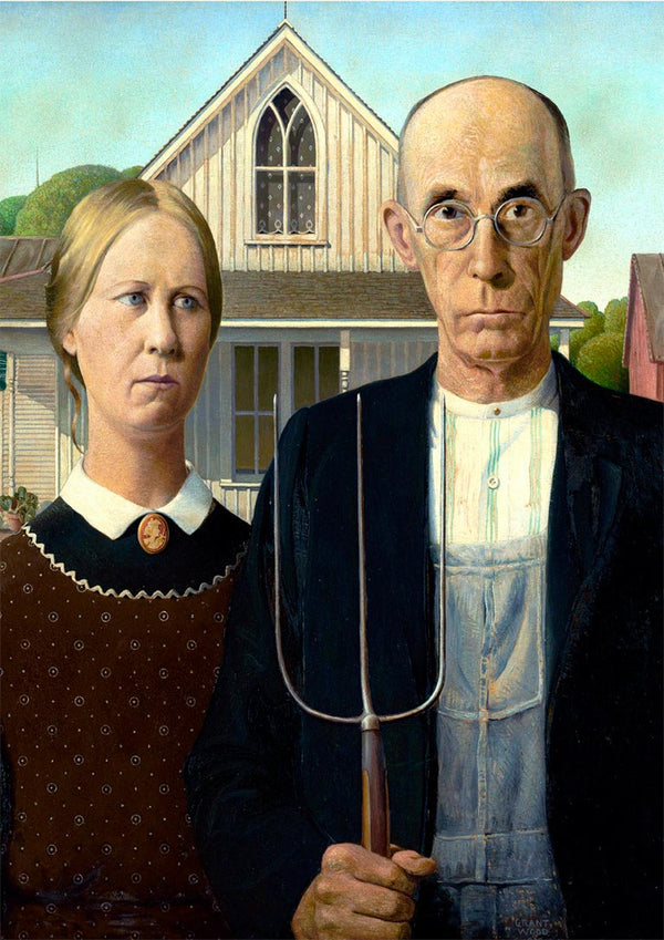 Grant Wood - Amerikanische Gotik Poster