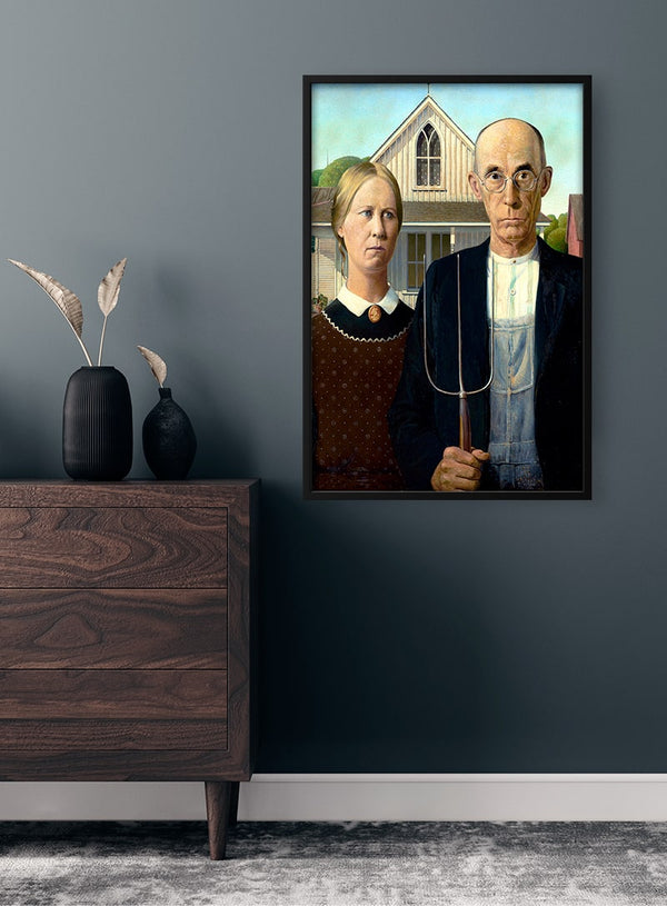 Grant Wood - Amerikanische Gotik Poster