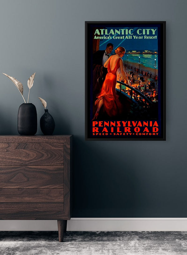 Atlantic City Vintage Poster