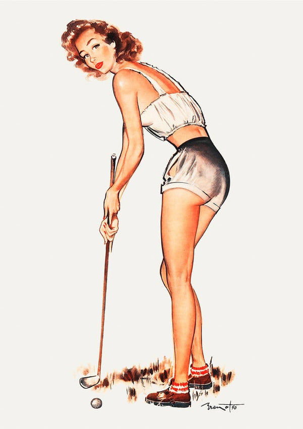 Vintages Golf-Werbeplakat