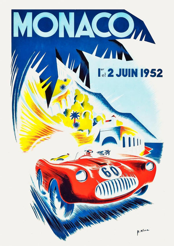 Vintage Monaco Poster