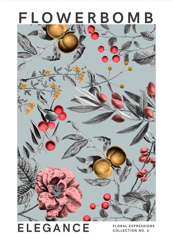 Blumenbombe - Eleganz Poster