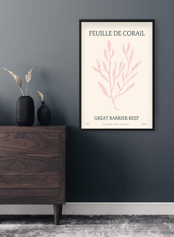 Feuille De Corail Nr. 01 Kunstplakat