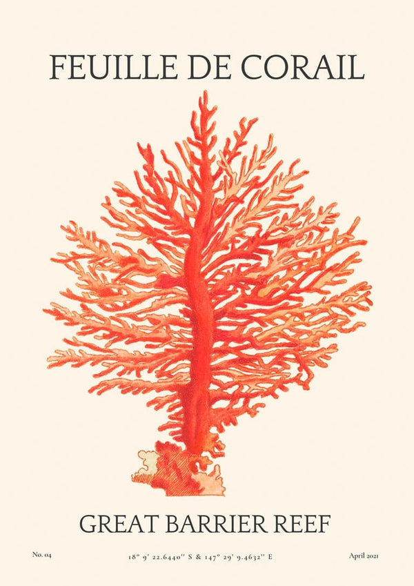 Feuille De Corail Nr. 04 Poster