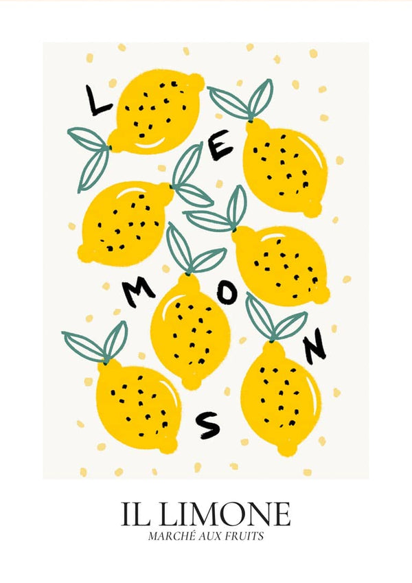 Obstplakat „Il Limone“