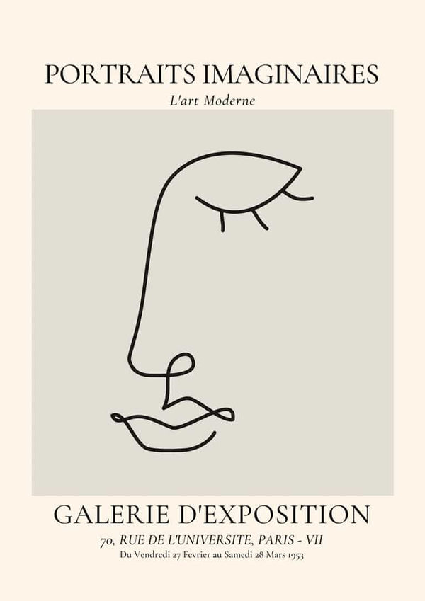Portraits Imaginaires Eye Poster