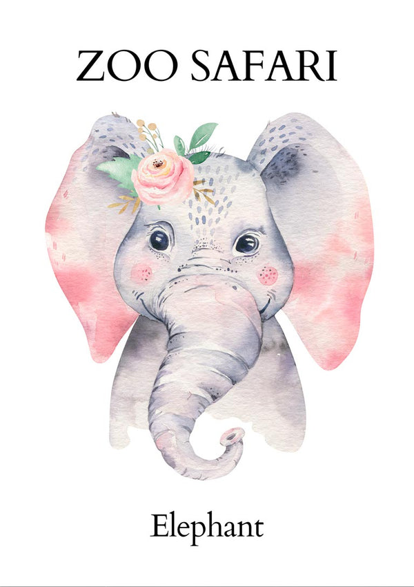 Poster Zoo Safari - Elefant