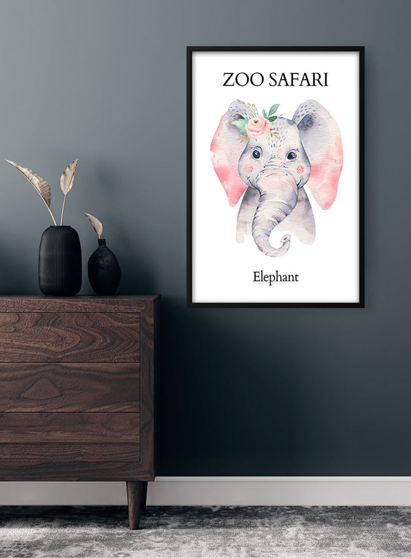 Poster Zoo Safari - Elefant