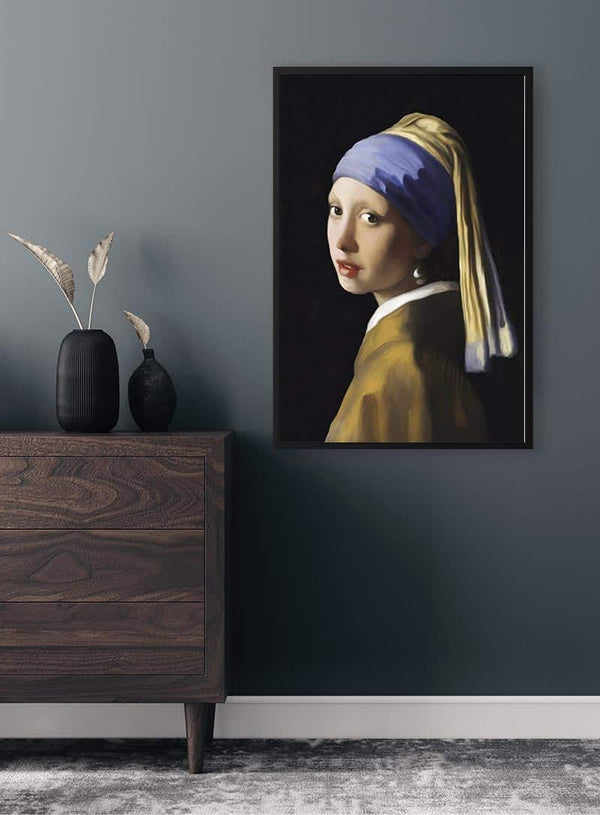 Johannes Vermeer - Das Mädchen mit dem Perlenohrring Poster