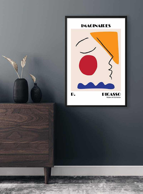 Picasso inspired Imaginaires Exhibition Poster