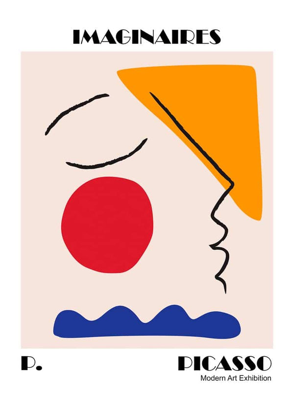 Picasso inspired Imaginaires Exhibition Poster