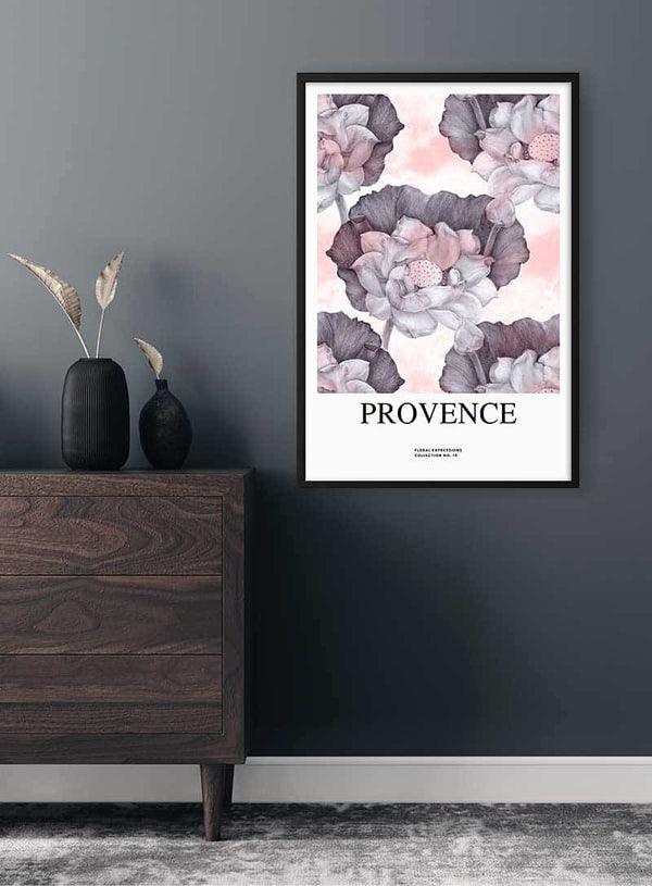 Poster Blumen in der Provence