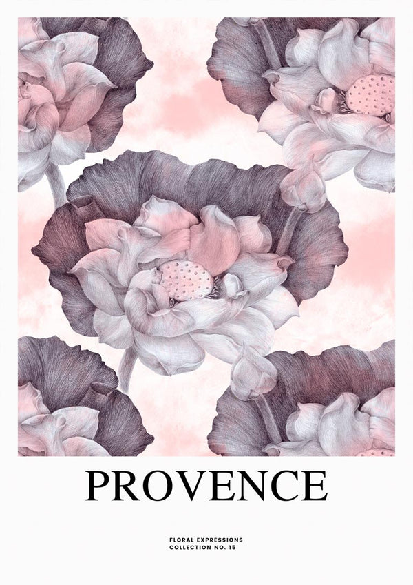 Poster Blumen in der Provence