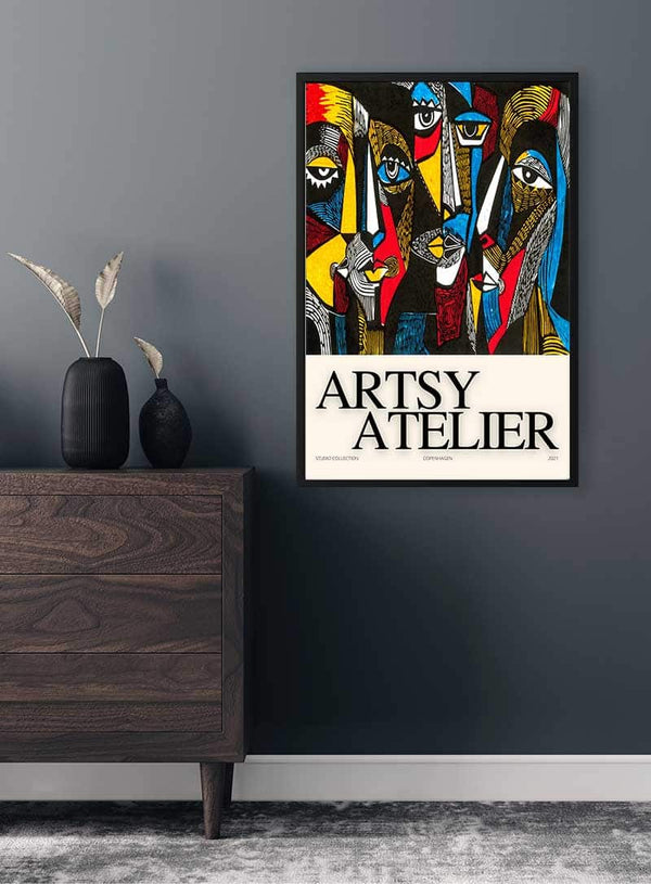 Dies ist Artsy Atelier Poster