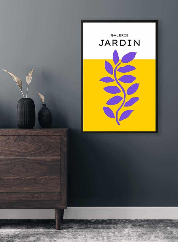 Galerie Jardin Gelbes Poster