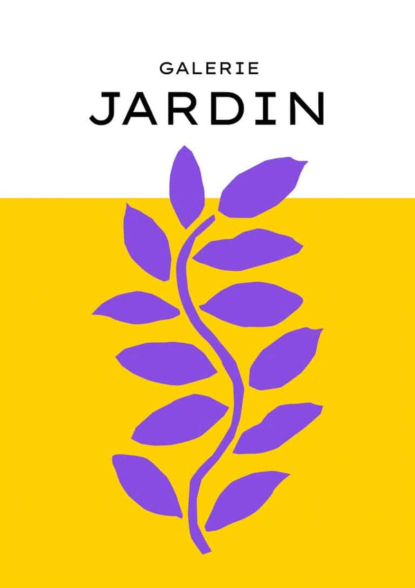 Galerie Jardin Gelbes Poster