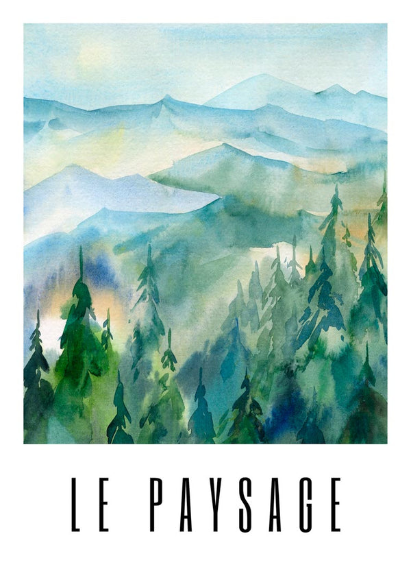 Poster Grüne Landschaft