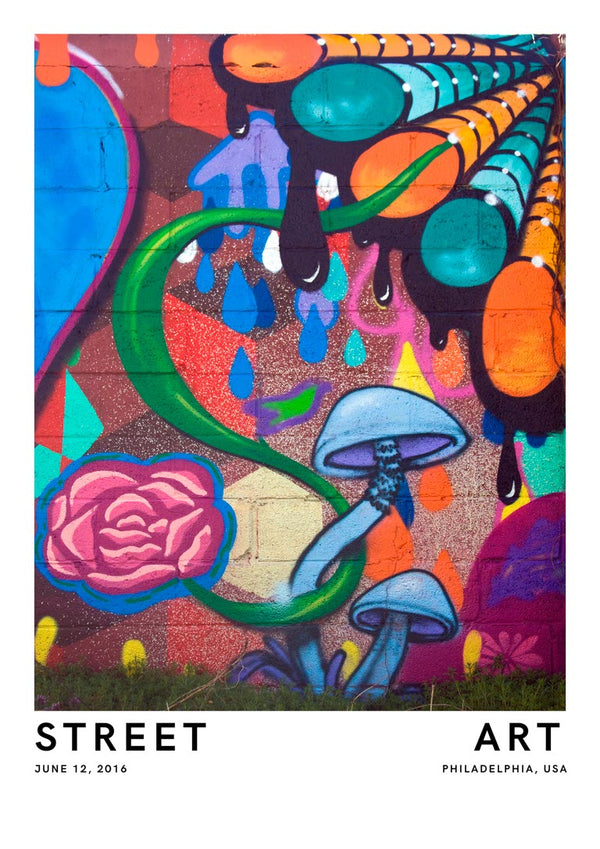Philadelphia Street Murial Poster