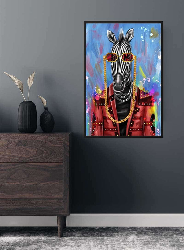 Künstlerisches Zebra Poster