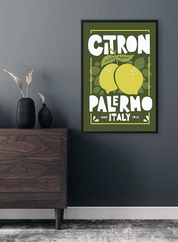 Poster Grüne Zitrone