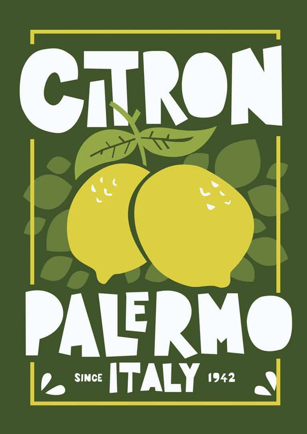 Poster Grüne Zitrone
