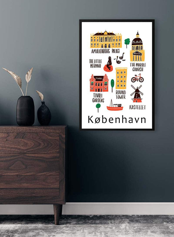 Kopenhagen von Poster