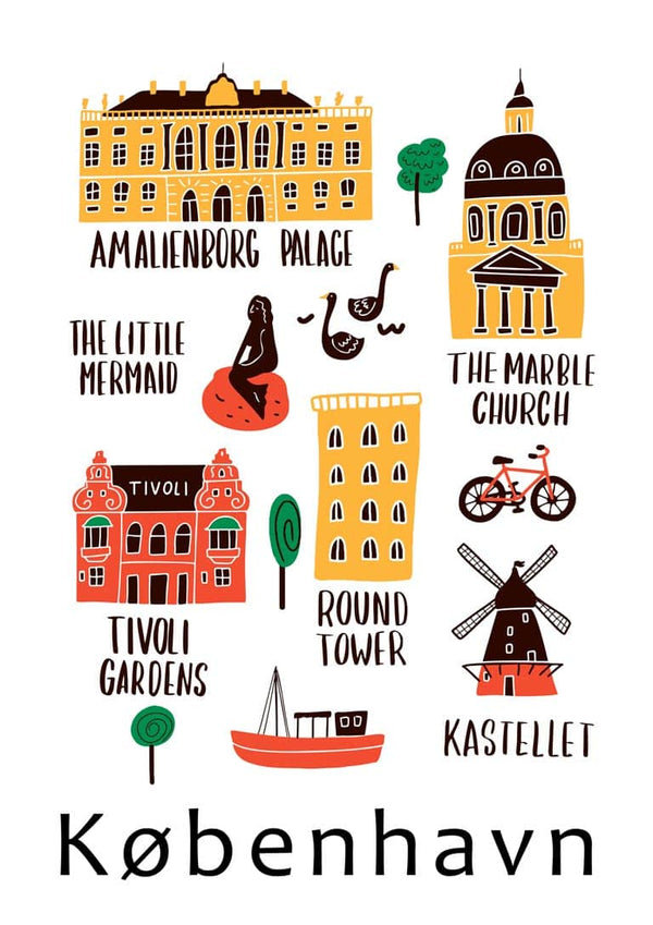 Kopenhagen von Poster