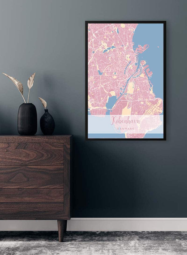 Kopenhagen von Poster Lyserød
