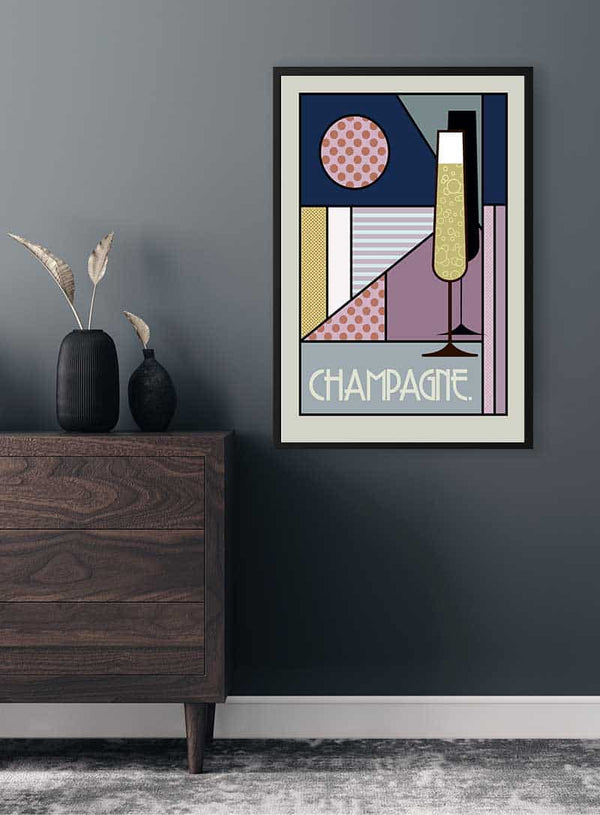 Champagner-Poster