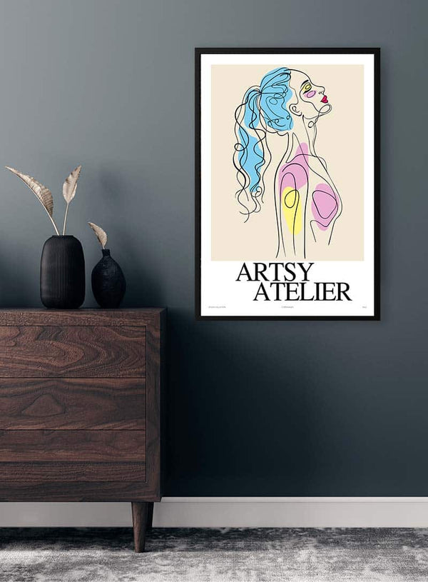 Abstrakte Frau Künstlerisches Poster