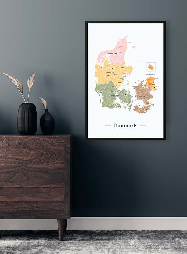 Danmarkskort Nr. 02 Poster