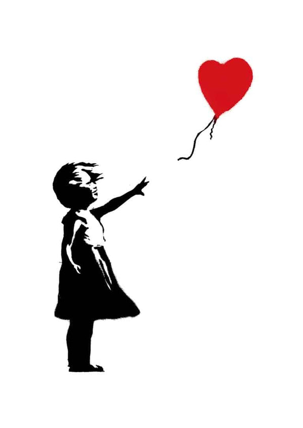 Mädchen mit Liebesballon - Banksy