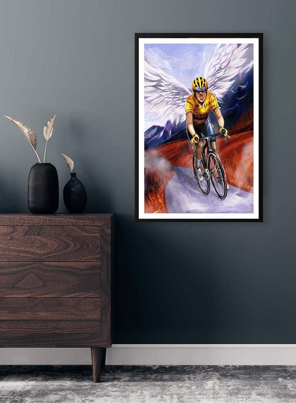 Jonas Vingegaard by Danii Steinfeldt Poster