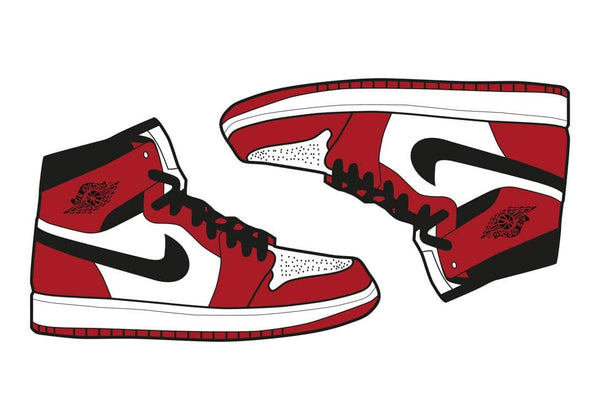 Red Air Jordan Poster
