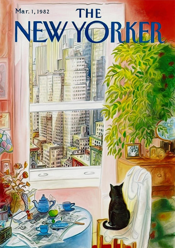 Katze im Fenster Poster