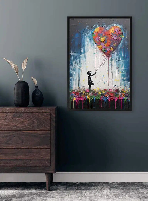 Mädchen mit Ballon - Banksy inspiriert