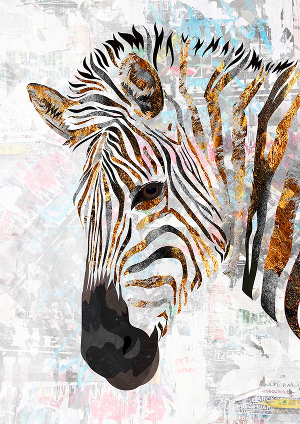Grunge-Goldzebra