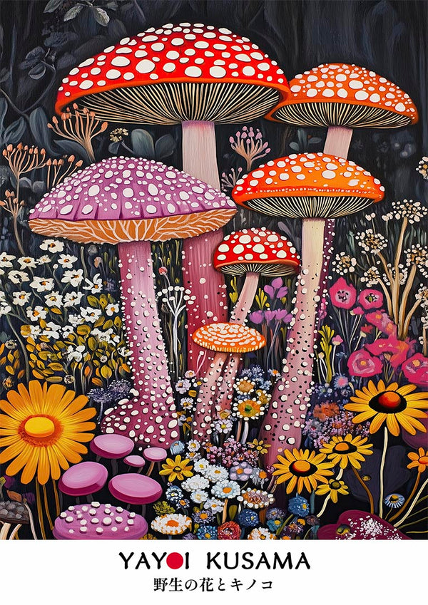 Yayoi Kusama - Große Pilze