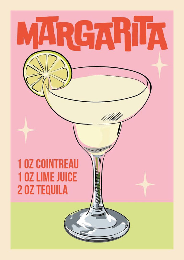 Margarita Cocktail - Wallchart