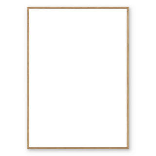 Blank customizable poster with a wooden frame, ready for image upload and personalization.