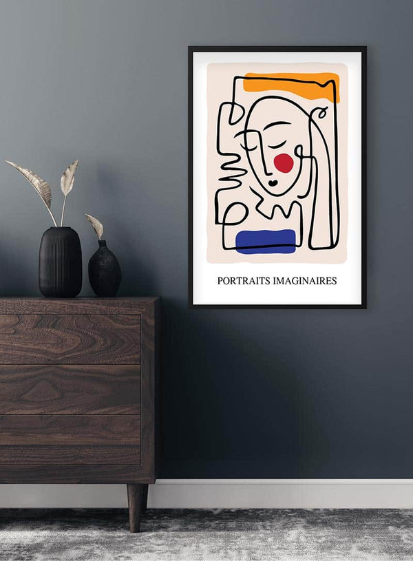 Picasso inspired Portrait imaginaires poster