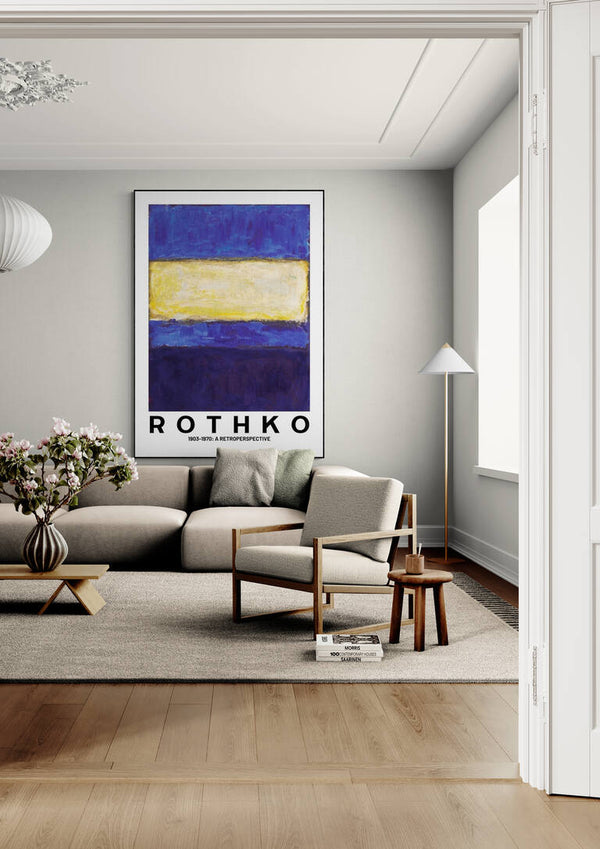 Rothko Gelb auf Blau