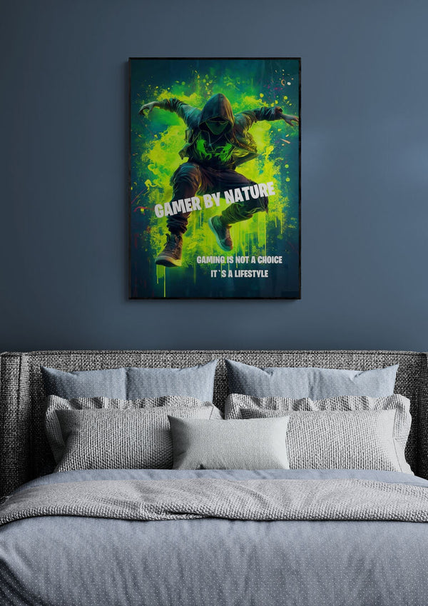 Grünes Gamer by Nature-Plakat