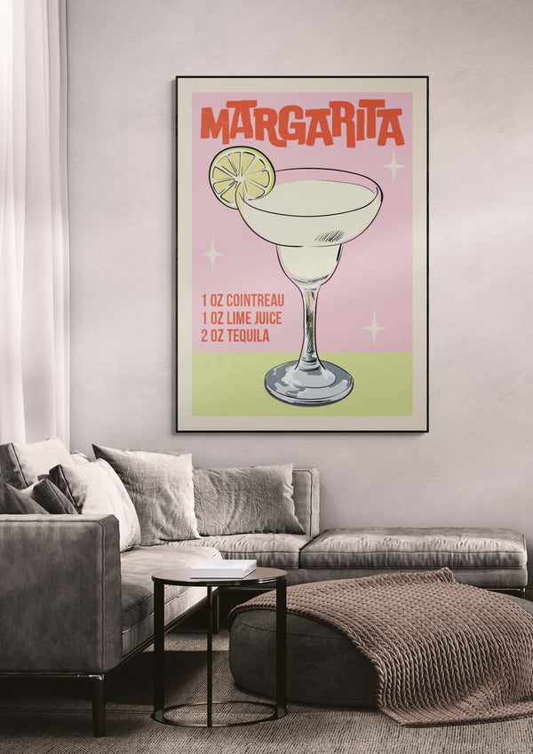 Margarita Cocktail - Wallchart