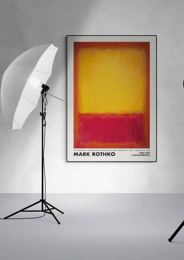 Rothko Gelb auf Rot